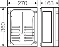 FP 2211 Elektroměrová skříň v.h.136 mm