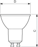 LED žárovka CorePro LEDspot ND 4,6-50W GU10 840 36D Philips 871869672839000