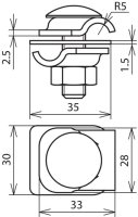 Svorka MMV, Cu/FeZn, pro prům. 6-8mm vratový šroub a matice DEHN 390267
