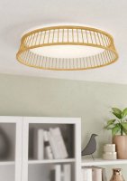 Stropní svítidlo LUPPINERIA LED d450 bambus/bílá 20W IP20 EGLO 900797