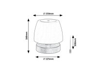 ODERA LED 3W IP44 černá RABALUX 7040