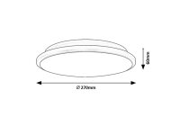 ENGON LED 18W IP20 černá RABALUX 71126