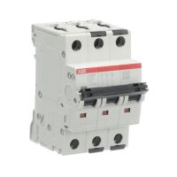 S303P-D25 3 fázový jistič 25 A char. D 25kA ABB 2CDS383001R0251
