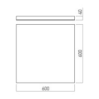 XICE SURF. LED FRAMELESS PANEL 40W 220-2