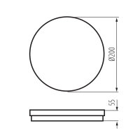 Přisazené LED svítidlo BENO ECO 12W CCT O W KANLUX 38380