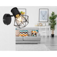 Nástěnné svítidlo PRISKA černá 1xE27, max. 40W 230V GLOBO 54017-1