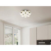Stropní svítidlo AMUR chrom LED 64W 230V, 4580lm, 4000K GLOBO 49350D5