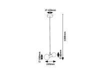 Lition černá G9 2x MAX 28W IP20 lm