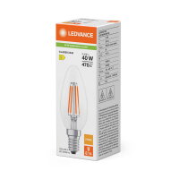 LED CLASSIC B P 3.4W 827 Clear E14 LEDVANCE 4099854466946