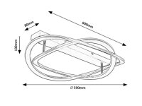 KALLIRA zlatá LED 72W IP20