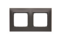 Rámeček 2-násobný Simon 54 Premium, IP20/IP44, hnědá matná metalizované DR2/46