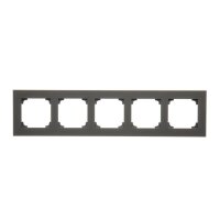 Rámeček 5 násobný grafitová matná KONTAKT SIMON TR5/116
