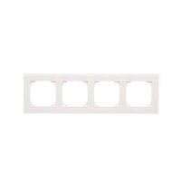 Rámeček 4 násobný, skleněný bílé matné sklo KONTAKT SIMON TRN4/170