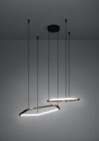 Závěsné svítidlo ESTRELLA LED-CCT 30W IP20 matný bronz/černá EGLO 390507