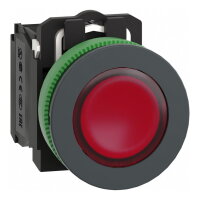 Ovadač stiskací prosvětlený zapuštěný s LED Ru 120 V AC SCHNEIDER XB5FW34G5