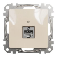 Sedna D/E Datová zásuvka 1xRJ45 kat. 6A STP, Béžová SCHNEIDER SDD112466S
