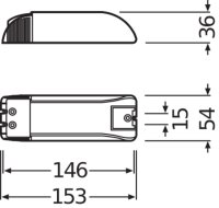 Elektronický transformátor LEDVANCE HALOTRONIC-COMPACT  HTM, HTN 150/230240