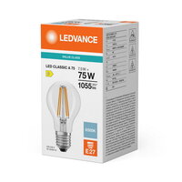 Světelný zdroj LED CLASSIC A V 7.5W 865 Clear E27 LEDVANCE 4099854784347