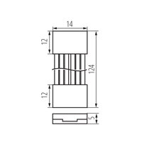 Konektor LED COB pasku CON P 12 RGBCCT CPC KANLUX 90725