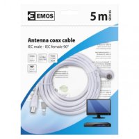 Anténní koaxiální kabel 90° 5M Emos SD3105