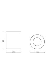 PILLAR single spot bílá 1x20W 230V PHILIPS 5633031PN