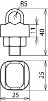 Svorka KS FeZn/odlitek Zn, pro prům. 7-10mm jednodílná DEHN 301000