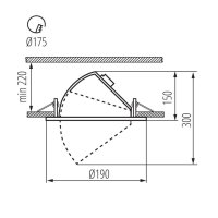 Vestavné LED svítidlo HIMA LED 23W-NW-W KANLUX 22841