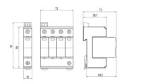 Svodič přepětí  ETITEC B T12 440/12,5 2+0 RC síť IT ETI 002440320