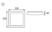 Stropní, nástěnné svítidlo ALEX LED 18W 4000K 1260lm IP44 Plafonier