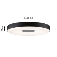 Pane II Deckenl ZB dim LED 16W Sz/Gr