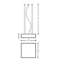 Závěsné svítidlo Izar B Max 900mm 92W 3000K 13890lm bílá LUCIS ZL4.IB.L1.900M.91