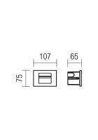 Orientační svítidlo INNER AP INC LED/CREE 1X3W IP65 DG 3000K REDO 9636