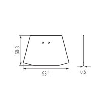 AMPLINE 4LED ENDCAP-W Záslepka KANLUX 38037