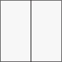 Smart Switch kolébka 2x1/2-WHITE COATED NIKO 154-31004