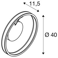 SLV ONE, nástěnné a stropní svítidlo, kulaté, 2700/3000K, 14W, PHASE, 130°, bílé