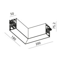 XROPE UGR SURF./SUSP. L-shape CONNECTOR