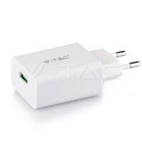 Fast Charging Set With Travel Adapter & Type-C USB Cable White, VT-5382 SKU8643