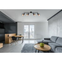 Stropní svítidlo SATELLA černá 4x25W E14 IP20 GLOBO 54312-4