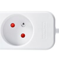 4z prodlužovací přívod, 1,5m, 3 x 1mm2, bílý SOLIGHT PP20
