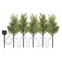 LED zapichovací větvičky se solárním panelem venkovní i vnitřní teplá bílá