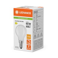 Světelný zdroj LED CLASSIC P DIM P 5.9W 827 Frosted E14 LEDVANCE 4099854464553