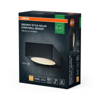 ENDURA STYLE SOLAR BRIGHT SENSOR Wall Down IP54 Dark Grey OSRAM 4099854415258