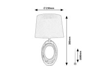 Stolní lampa DALORA bronzová E14 1x MAX 25W IP20 RABALUX 74063