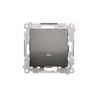 Přepínač střídavý, s orientačním LED, řazení 6So, 16AX 250V, antracit mat