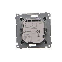 Termostat s displejem, vestavěný senzor teploty, 16(2) A, 230V~, černá matná