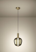 Závěsné svítidlo FRUITERA LED-CCT 7,6W IP20 matná mosaz/zlatá EGLO 390464