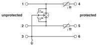 Svodič přepětí TTC-6-1X2-TELE-PT PHOENIX CONTACT 1077106