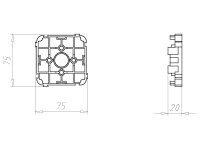 Podpěra kracice, do betonu KAISER 1210-02