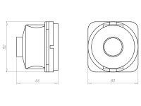 Krabice přístrojová PERILEX, do betonu KAISER 1276-40