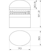 Modul akustický ELYPS AM S IP66, 87-90 dB, černá, 16 tónů SIRENA 32348